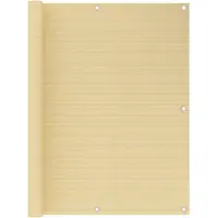 vidaXL Balkonscherm 120x600 cm HDPE beige