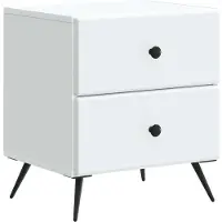 vidaXL Nachtkastje met lade Wit 43 x 34,5 x 47,5 cm Bewerkt hout