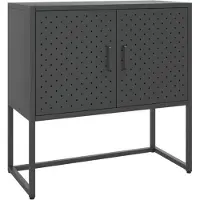 vidaXL Dressoir 75x35x75 cm staal antracietkleurig