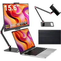 DNA Professionele Portable Monitor - USB-C - 15.6 Inch - Draagbare Monitor - Portable Monitor Voor Laptop - Zwart - 1cm x 36cm x 22cm