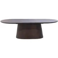 Giga Meubel Salontafel Stijn Walnoot Deens Ovaal 130cm