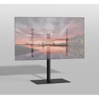 Cavus Vloerstandaard SQUARE zwart 80 cm VESA 600x400