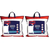 Vente-unique Set van 2 DODO anti-huisstofmijt kussens - 60 x 60 cm - VEGETAL PROTECT