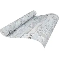 vidaXL 3D Steen Behang Lichtgrijs 10 x 0,53 m Non-Woven Stof