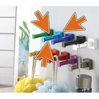 WT&D Set van 10 kledinghaken (lichtblauw, vierkant, aluminium)