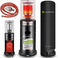 Juskys Gaskachel / Terrasverwarmer / Loungeheater Cuna - Verstelbaar - 11 kW - incl. Afdekhoes Terrasverwarmer- terrasheater