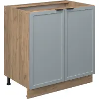 Vicco Keukenonderkast Fame-Line Licht blauw-grijs 80 cm met legplank, zonder werkblad, Model 50760