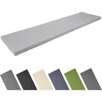 Garronda Bankkussen 150x40 cm – 4 cm dik – Waterafstotend & UV-bestendig – Lichtgrijs GD-AM-Dino