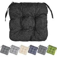 Garronda Stoelkussen 40x40 cm – 4 cm dik – Waterafstotend & UV-bestendig – Zwart GD-AM-Lara