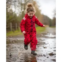 Ducksday Regenpak – Regenoverall – Waterdicht & Ademend – PFAS-vrij – Gerecycled Polyester – Maat 74/80 – Missy