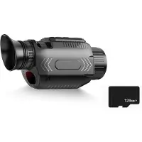 Melitt 4K WIFI Nachtzicht Monoculaire Telescoop met 68MP Infrarood Macrolens en 28x Digitale Zoom, Inclusief 128GB Geheugenkaart