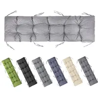 Garronda Bankkussen 180x50 cm – 10 cm dik – Waterafstotend & UV-bestendig – met Banden – Lichtgrijs GD-AM-Bono