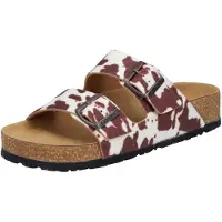 Rieker dames muiltjes beige/koeienhuid
