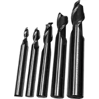 WT&D Set HSS frezen, 2 flutes (5 stuks)