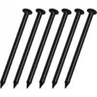 WT&D Set van 325 stalen nagels (2.0x30 mm, zwart)