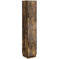 vidaXL Kast Set 2 pcs Gerookt eiken Bewerkt hout
