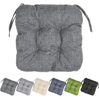 Garronda Stoelkussen 40x40 cm – 4 cm dik – Waterafstotend & UV-bestendig – Grijs GD-AM-Lara