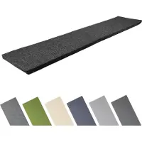 Garronda Bankkussen 200x40 cm – 4 cm dik – Waterafstotend & UV-bestendig – Zwart GD-AM-Dino