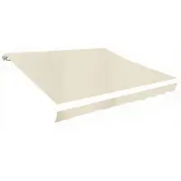 vidaXL Vervangingsdoek voor luifel 400x300 cm polyester crèmekleurig