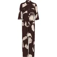 Kaffe Jumpsuit 'KArutie ' lichtbeige / bordeaux