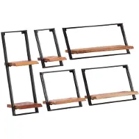 vidaXL Wandplanken 5 stuks massief acaciahout