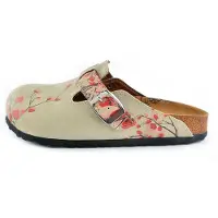 Goby Petal Clogs Dames - Vegan Leer - Handmade - Bloemenprint - Maat 36