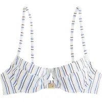 Self. Bikinitop blauw / aubergine / wit