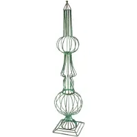 MEA Decoratieve trellis, turq. metaal 11,5x11,5x51cm