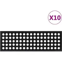 vidaXL Trapmatten 10 st 25x75 cm rubber
