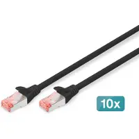 Digitus DK-1644-020-BL-10 netwerkkabel Zwart 2 m Cat6 S/FTP (S-STP)