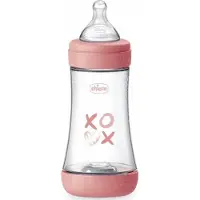 Chicco Perfect 5 anti-koliek babyfles 240ml roze - Zuigfles