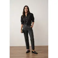 MyFashion Geknoopte Poplin Shirt met Overhemdkraag