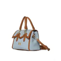 Secret Pon Pon Handtas 'Valoria Chic' blauw denim / cognac