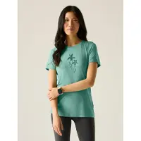 Regatta Dames Fingal Stretch T-shirt met korte mouwen en grafische print