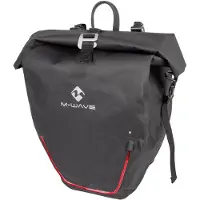 M-Wave Downtown RideBag: Waterdichte, reflecterende bagagefietstas voor bagagedrager.