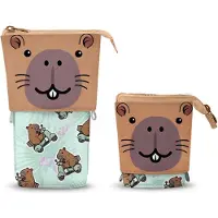 Oh My Pop ! Schattig etui, capibara, groen