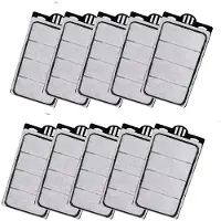 Melitt 10 Cartridges/Vervangingsplaten voor Schildpaddentankfilters, Geschikt voor 3,5W 74GPH Schildpaddentankfilters met Laag Waterpeil