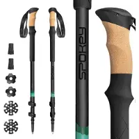 Spokey Zodiac Nordic walking stokken - Zwart - 105-135 cm