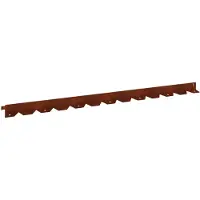 vidaXL Grasmaaiersiering, 30 stuks, 102 x 4 x 4 cm, staal, roestkleurig