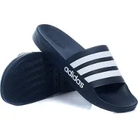 Adidas Muiltjes 'Adilette' donkerblauw / wit