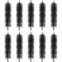 Tlily 10 STKS RVS Kernborstel Aquariumfilter Aquarium Schoon Gereedschap Borstel Vijver Biochemische Filter Borstelfilter