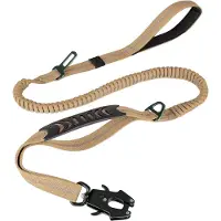 Typecat Hondenriem Heavy Duty, 4-6FT schokabsorberende bungee-riem + 2 gevoerde handgrepen