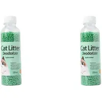 Typecat 2X 300G Kittentoiletreiniging, Kattenbakvulling Deodorantkraal, Artefact Huisdiergeur Actieve Kool Absorbeert, Kattenzand Stink-E