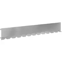 vidaXL Gazonrand 30 st 102 x 15 x 4 cm Staal Zilverkleurig