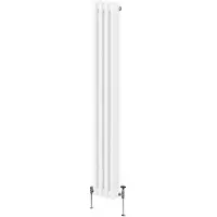 MonsterShop Traditionele 3 Kolom Verticaal Radiator - 1800 x 202mm - Wit