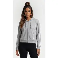 Adidas Sportswear Future Icons 3-stripes Full-zip Hoodie Maat: 2XS | Hoodies Outlet | Dames | Grijs