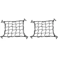 Melitt 2X Dek Cargo Net met Sjorhaken Heavy Duty Bagage Netting Mesh voor Kayak Storage Truck Bed Vissersboot