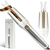Sansbeauté Automatische Krultang - Keramische Haarkruller - Haarkrultang - Hair Curler - Haarstyler - Wavy Hair - Curling Iron - Krulborstel Roterend - Golvenkrultang - Wave Krultang