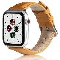 Beline Apple Watch Leren band 38/40/41mm lichtbruin