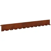 vidaXL Gazonrand 30 st 102 x 10 x 4 cm Staal Roestig